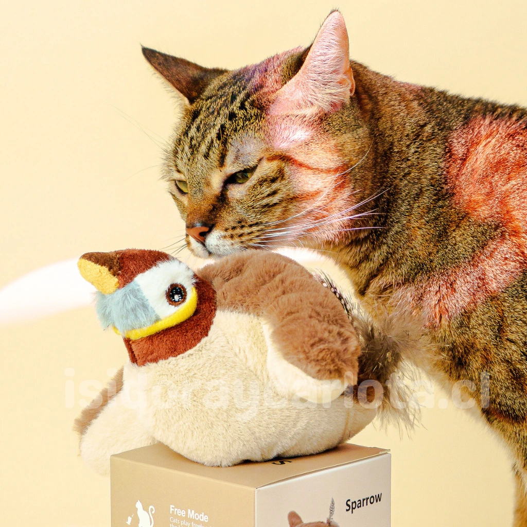 Pajarito interactivo para gatos grande