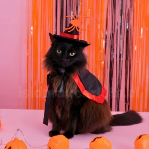 Disfraz halloween de Mago para gatos